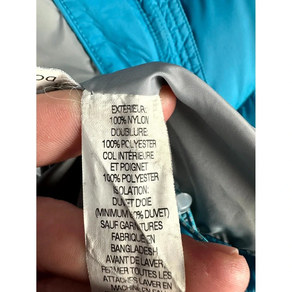 LL Bean Puffer Jacket Womens Medium‎ Blue Goose Down Performance Hiking Ski